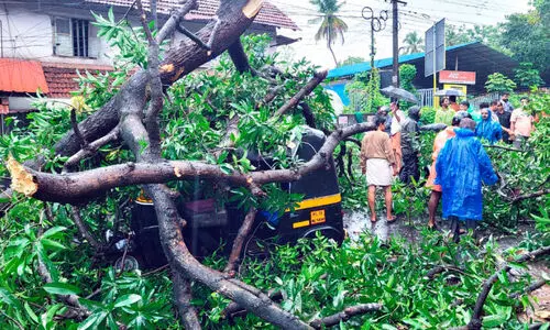 കണ്ണൂർ ജില്ലയിൽ ശക്തമായ മഴ; പരക്കെ നാശം