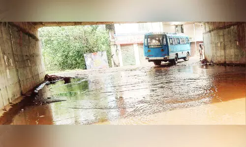 ദേശീയപാത നിർമാണ്ത്തിലെ അപാകത; ചളിക്കുണ്ടായി റോഡ്