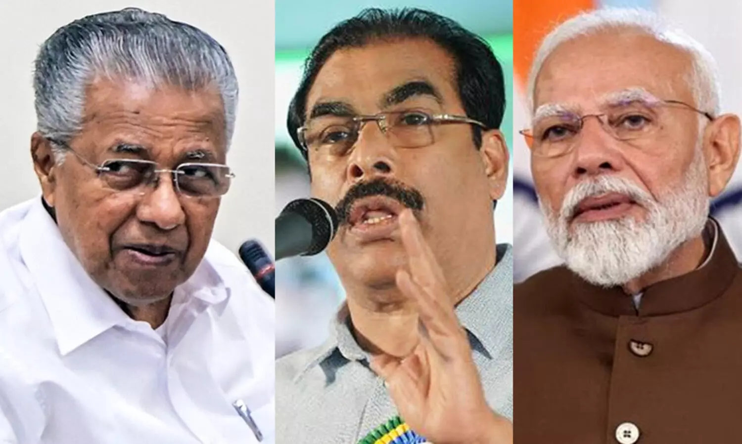 PK Basheer, Pinarayi Vijayan, Narendra Modi