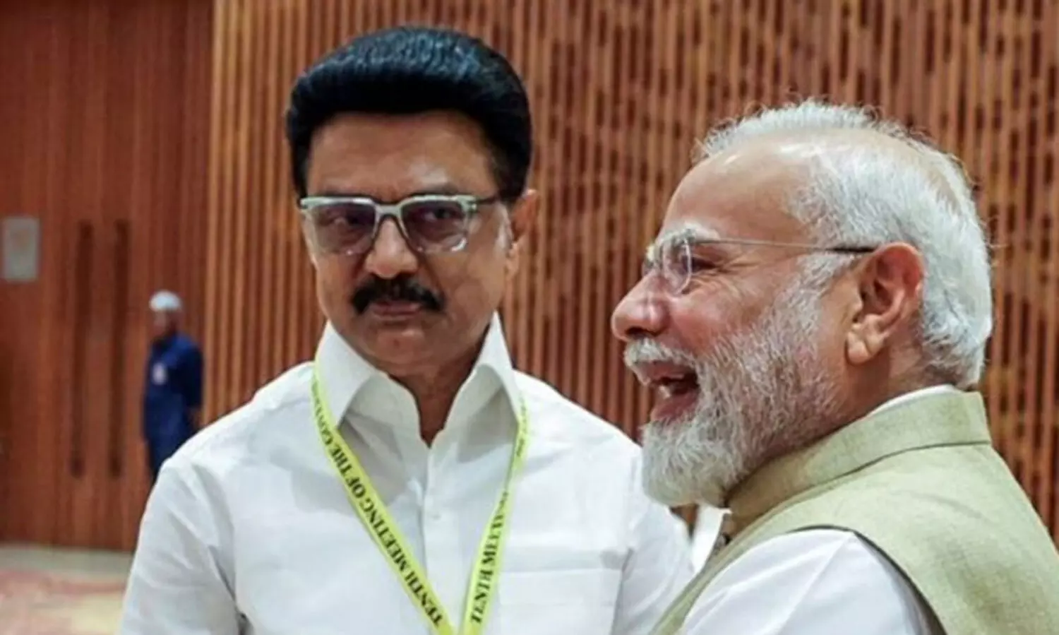 വികസിത ഭാരതമുണ്ടാകണമെങ്കിൽ സംസ്ഥാനങ്ങൾക്കുള്ള പണം നൽകണം; മോദിയുള്ള വേദിയിൽ കേന്ദ്രത്തെ വിമർശിച്ച് സ്റ്റാലിൻ