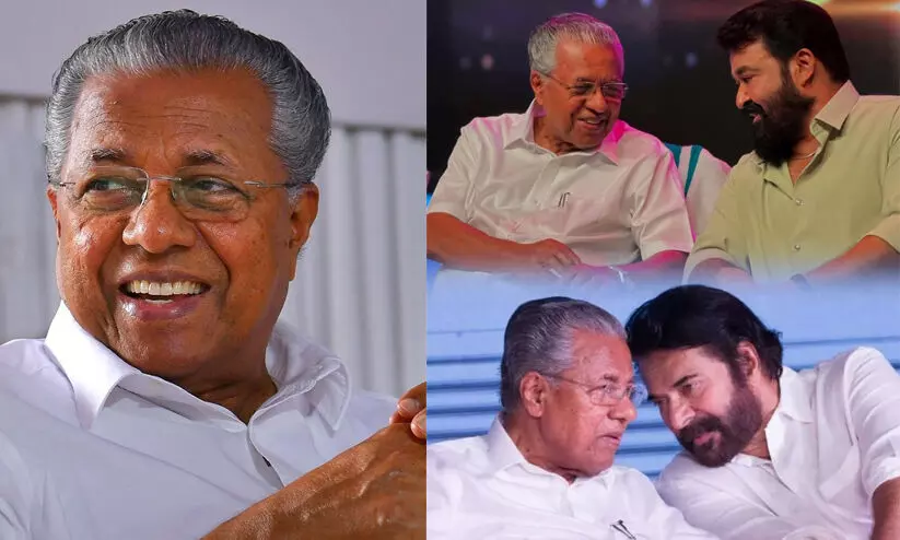 മുഖ്യമന്ത്രിക്ക് പിറന്നാൾ ആശംസകളുമായി മമ്മൂട്ടിയും മോഹൻലാലും കമൽഹാസനും