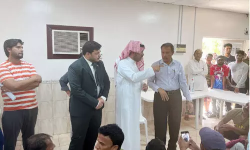 ജോ​ലി​യും ശ​മ്പ​ള​വു​മി​ല്ലാ​തെ ജു​ബൈ​ലി​ൽ കു​ടു​ങ്ങി​യ ഇ​ന്ത്യ​ൻ തൊ​ഴി​ലാ​ളി​ക​ൾ​ക്ക് ആ​ശ്വാ​സം