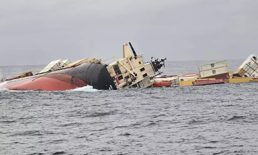Container from Sunken Kochi Cargo Ship Washes Ashore in Alappad