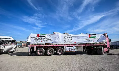 ഗ​സ്സ സ​ഹാ​യ ട്ര​ക്കു​ക​ൾ കൊ​ള്ള​യ​ടി​ച്ചെ​ന്ന്​ ഓ​പ​റേ​ഷ​ൻ ഗാ​ല​ന്റ് നൈ​റ്റ്