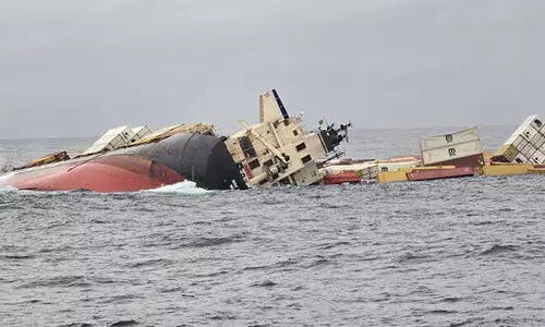 Container from Sunken Kochi Cargo Ship Washes Ashore in Alappad