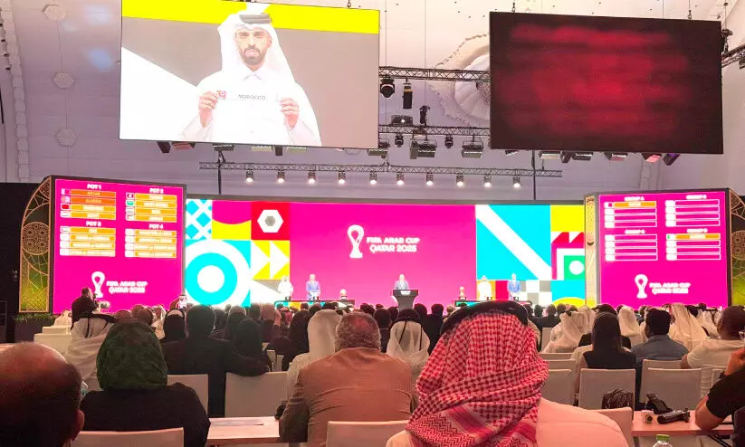 അ​റ​ബ് ക​പ്പ്: ഖ​ത്ത​റും തു​നീ​ഷ്യ​യും ഒ​രേ ഗ്രൂ​പ്പി​ൽ