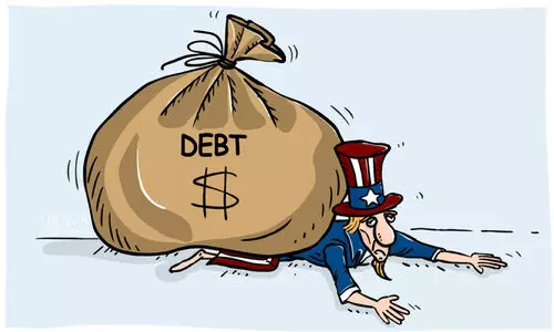 കടത്തിൽ മുങ്ങി അമേരിക്ക