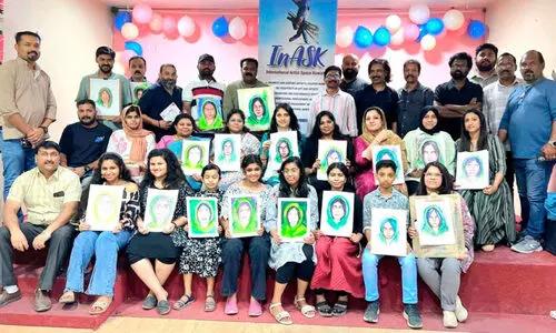 വ​ര​യു​ടെ പു​തു​ഭാ​വ​ങ്ങ​ൾ തെ​ളി​യി​ച്ച് ഇ​നാ​സ്ക് ചി​ത്ര​ര​ച​ന പ​ഠ​ന​ക​ള​രി