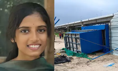 കാറ്റിലും മഴയിലും പെട്ടിക്കട ദേഹത്ത് വീണ് പെൺകുട്ടി മരിച്ചു