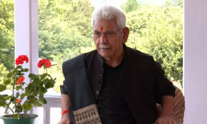 ഭീകരരെ വളർത്തുന്നത് തുടർന്നാൽ പാകിസ്താനെ ഭൂമുഖത്തുനിന്ന് തുടച്ചുനീക്കും -ജമ്മു കശ്മീർ ലഫ്. ഗവർണർ ഭീകരരെ വളർത്തുന്നത് തുടർന്നാൽ പാകിസ്താനെ ഭൂമുഖത്തുനിന്ന് തുടച്ചുനീക്കും -ജമ്മു കശ്മീർ ലഫ്. ഗവർണർ