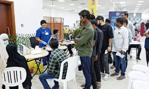 ഷി​നാ​സ് സാം​സ്‌​കാ​രി​ക വേ​ദി സൗ​ജ​ന്യ മെ​ഡി​ക്ക​ൽ ക്യാ​മ്പ് ന​ട​ത്തി