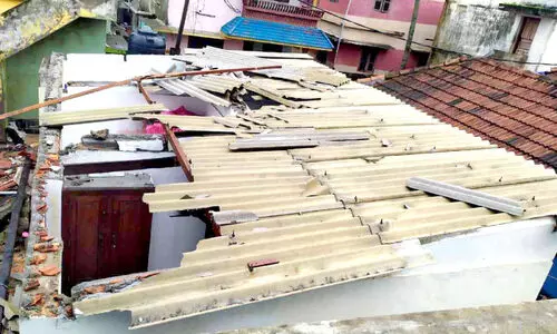 മഴയിലും കാറ്റിലും വ്യാപക നാശനഷ്ടം