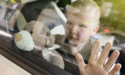 child locked inside the car
