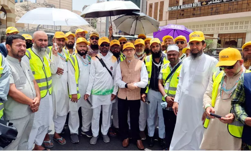 ഇ​ന്ത്യ​യി​ൽനി​ന്ന് ഒ​രു ല​ക്ഷം ഹ​ജ്ജ് തീ​ർ​ഥാ​ട​ക​ർ മ​ക്ക​യി​ലെ​ത്തി