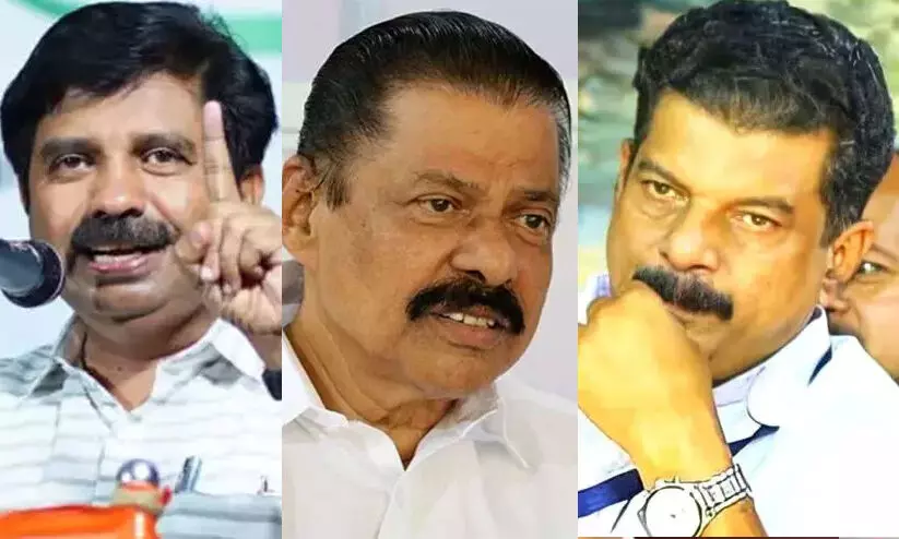 MV Govindan, Aryadan Shoukath, PV Anvar MV Govindan, Aryadan Shoukath, PV Anvar