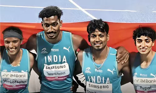 ഏ​ഷ്യ​ൻ അ​ത്‍ല​റ്റി​ക്സ് ചാ​മ്പ്യ​ൻ​ഷി​പ്; മി​ക്സ​ഡ് ഗോ​ൾ​ഡ്