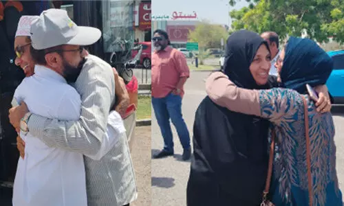 ഒമാ​നി​ൽ​നി​ന്നു​ള്ള മ​ല​യാ​ളി ഹ​ജ്ജ് സം​ഘം പു​ണ്യ​ഭൂ​മി​യി​ൽ