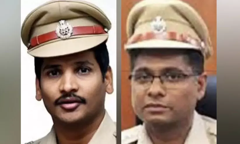 പൊ​ലീ​സ് ക​മീ​ഷ​ണ​റെ​യും എ​സ്.​പി​യെ​യും സ്ഥ​ലം​മാ​റ്റി