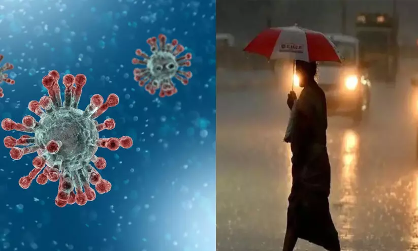 മ​ഴ​ക്കെ​ടു​തി​ക്കൊ​പ്പം കോ​വി​ഡും; രോ​ഗി​ക​ൾ  50 ക​ട​ന്നു