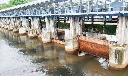 ബിയ്യം റെഗുലേറ്റർ കം ബ്രിഡ്ജിന്റെ ഷട്ടറുകൾ തുറന്നു ബിയ്യം റെഗുലേറ്റർ കം ബ്രിഡ്ജിന്റെ ഷട്ടറുകൾ തുറന്നു