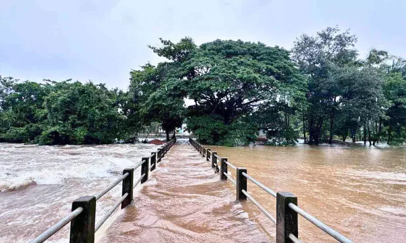 വ​ണ്ണാ​ത്തി​പ്പു​ഴ ക​ര​ക​വി​ഞ്ഞു; ചെ​ങ്ങ​ള​ത്ത് നാ​ലുകു​ടും​ബ​ങ്ങ​ളെ മാ​റ്റി​പാ​ർ​പ്പി​ച്ചു