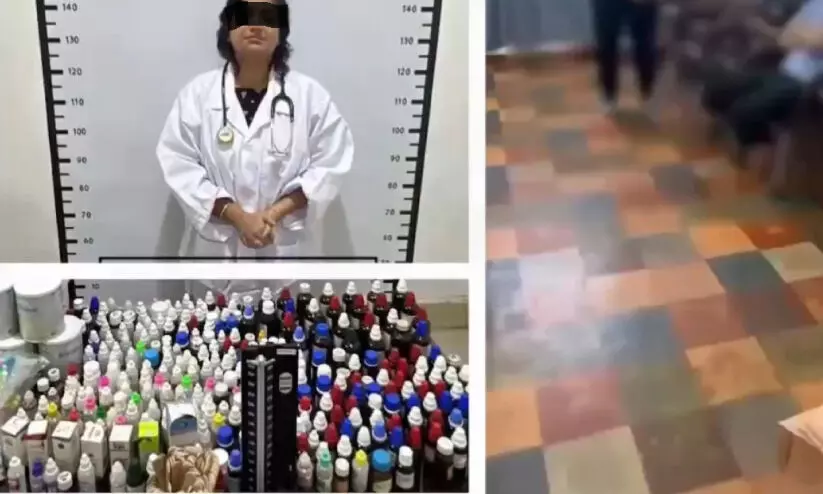 എ​ത്തി​യ​ത് വീ​ട്ട​മ്മ​യു​ടെ വി​സ​യി​ൽ; ജോ​ലി ‘ഡോ​ക്ട​ർ’;  ക്ലി​നി​ക്കും ചി​കി​ത്സ​യും ന​ട​ത്തിയ വ​നി​ത പി​ടി​യി​ൽ