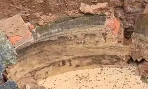 കനത്ത മഴ: പാലായിൽ കിണർ ഇടിഞ്ഞു താണു