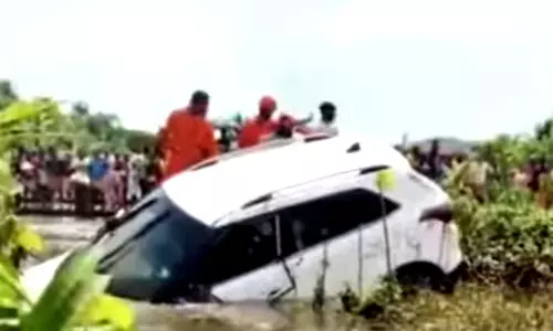 ഒടുവിൽ കിട്ടി! ഗൂഗ്ൾ മാപ്പ് നോക്കി പോകവേ വണ്ണാത്തിപ്പുഴയിൽ വീണ കാർ മൂന്നാംദിവസം കണ്ടെത്തി