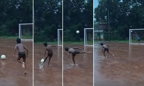 പേര് സച്ചിൻ, കൈയിലിരിപ്പ് സാക്ഷാൽ മെസ്സിയുടെ; മലപ്പുറത്തെ പത്തുവയസുകാരന്റെ ഇടങ്കാലൻ വെടിച്ചില്ല് വൈറൽ -വിഡിയോ