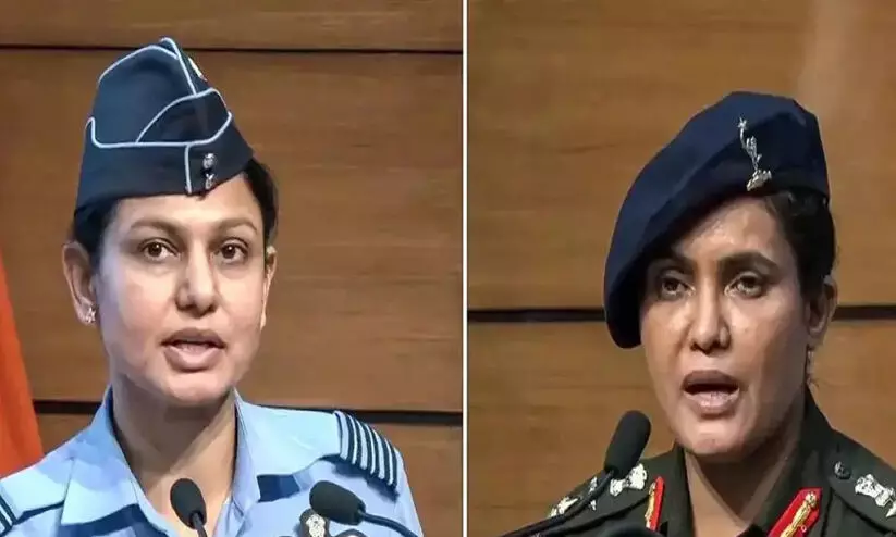 സോഫിയ ഖുറേഷിയും വ്യോമിക സിങ്ങും ബി.ജെ.പി പ്രചാരണായുധമാവുന്നുവോ ? വ്യക്തത വരുത്തി പാർട്ടി വക്താവ് സോഫിയ ഖുറേഷിയും വ്യോമിക സിങ്ങും ബി.ജെ.പി പ്രചാരണായുധമാവുന്നുവോ ? വ്യക്തത വരുത്തി പാർട്ടി വക്താവ്