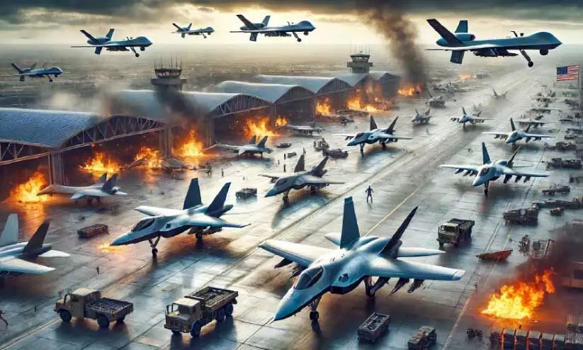 ഒന്നര വർഷത്തെ ആസൂത്രണം: റഷ്യയുടെ ‘പേൾ ഹാർബർ’ നിമിഷങ്ങൾ, സൈബീരിയയിലെ വ്യോമ താവളങ്ങളിൽ യുക്രെയ്ൻ നടത്തിയ മിന്നലാക്രമണം ഇങ്ങനെ... ഒന്നര വർഷത്തെ ആസൂത്രണം: റഷ്യയുടെ ‘പേൾ ഹാർബർ’ നിമിഷങ്ങൾ, സൈബീരിയയിലെ വ്യോമ താവളങ്ങളിൽ യുക്രെയ്ൻ നടത്തിയ മിന്നലാക്രമണം ഇങ്ങനെ...