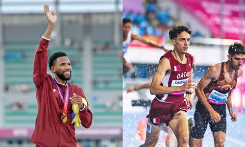 ട്രാക്കിൽ ഖത്തറിന്റെ മെഡൽ കൊയ്​ത്ത്