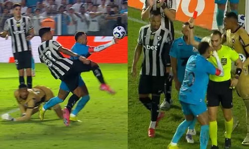 മറഡോണയുടെ ‘ദൈവത്തിന്‍റെ കൈ ഗോൾ’ അനുകരിച്ച നെയ്മറിന് പണി കിട്ടി, ചുവപ്പ് കാർഡ്; അവസാന മിനിറ്റിൽ ഗോൾ വഴങ്ങി സാന്‍റോസിന് തോൽവി -വിഡിയോ