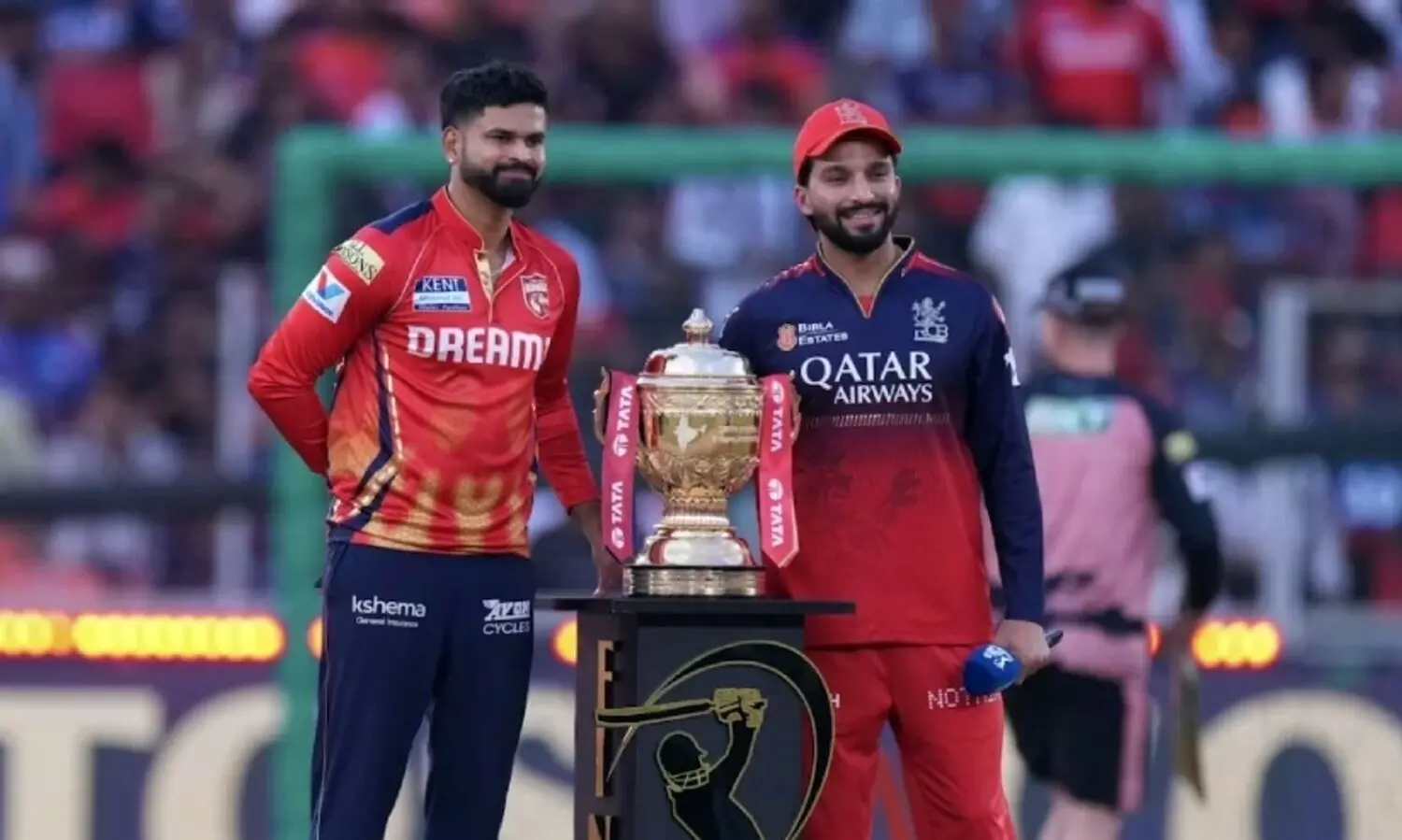 Shreyas Iyer and Rajat Patidar came out for the final toss of the tournament