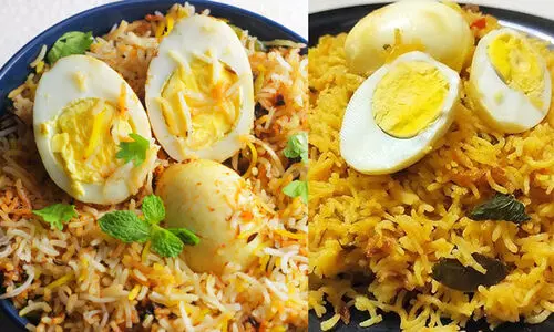egg biriyani and egg pulao