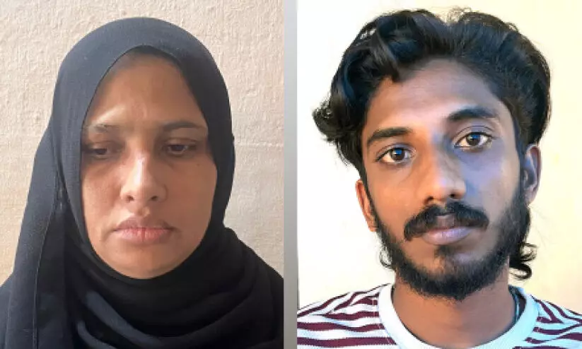 മ​യ​ക്കു​മരു​ന്നും ആ​യു​ധ​ങ്ങ​ളു​മാ​യി യു​വ​തി​യും മ​രു​മ​ക​നും പി​ടി​യി​ൽ