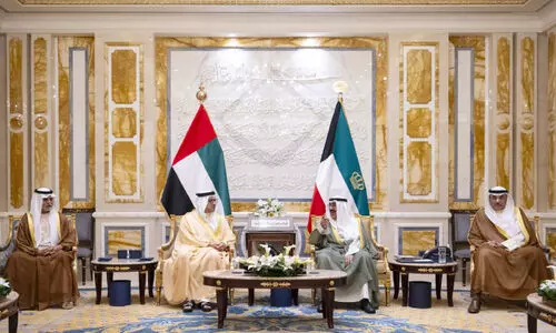 kuwait amir and uae vice president meets