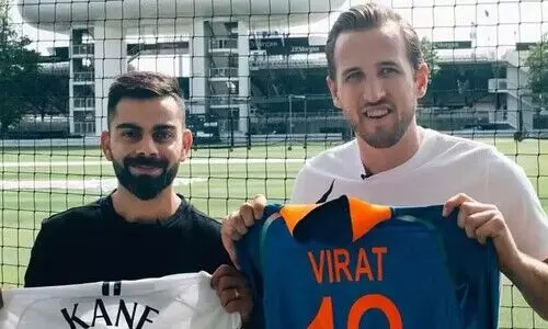 അസാമാന്യ നേട്ടം! കിരീട നേട്ടത്തിൽ കോഹ്ലിയെ അഭിനന്ദിച്ച് ഹാരി കെയിൻ; അപൂർവ ചിത്രവും പങ്കുവെച്ചു