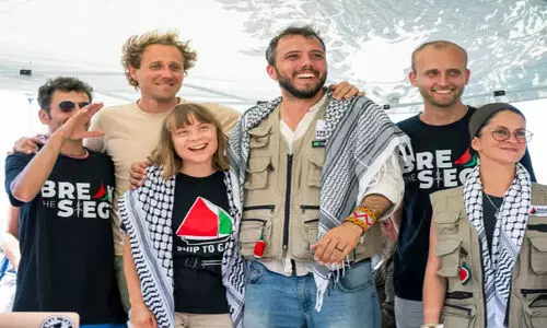 ഗസ്സ തീരത്തോട് അടുത്ത് മെഡ്‍ലീൻ; ക​പ്പ​ൽ ത​ട​യാ​ൻ സൈ​ന്യ​ത്തി​ന് നി​ർ​ദേ​ശം ന​ൽ​കി ഇ​സ്രാ​യേ​ൽ