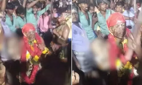 തലയോട്ടിയും അസ്ഥികളുമായി ക്ഷേത്രത്തിൽ ചുടല നൃത്തം; പൂജാരിമാർക്ക് എതിരെ കേസ്