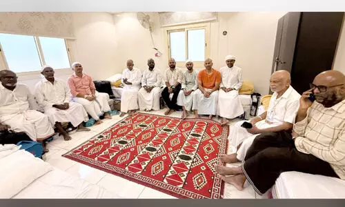 ഹ​ജ്ജി​​ന്റെ നി​ർ​വൃ​തി​യി​ൽ മ​ല​യാ​ളി ഹാ​ജി​മാ​ർ