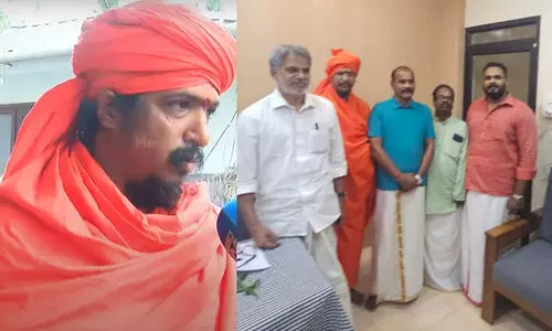 ഹിന്ദു മഹാസഭയെ അറിയില്ലെന്ന എം.വി. ഗോവിന്ദന്റെ പ്രസ്താവന തള്ളി സ്വാമി ദത്താത്രേയ: ‘എം.വി. ഗോവിന്ദനുമായും എ. വിജയരാഘവനുമായും കൂടിക്കാഴ്ച നടത്തി; നിലമ്പൂരിൽ ഞങ്ങൾക്ക് 5000 വോട്ടുണ്ട് ’