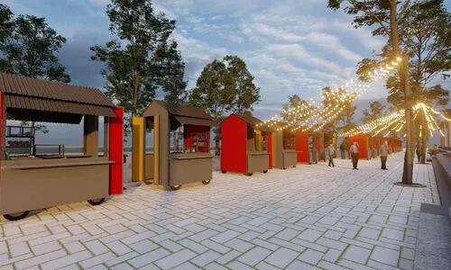 Ai image of food street Ai image of food street