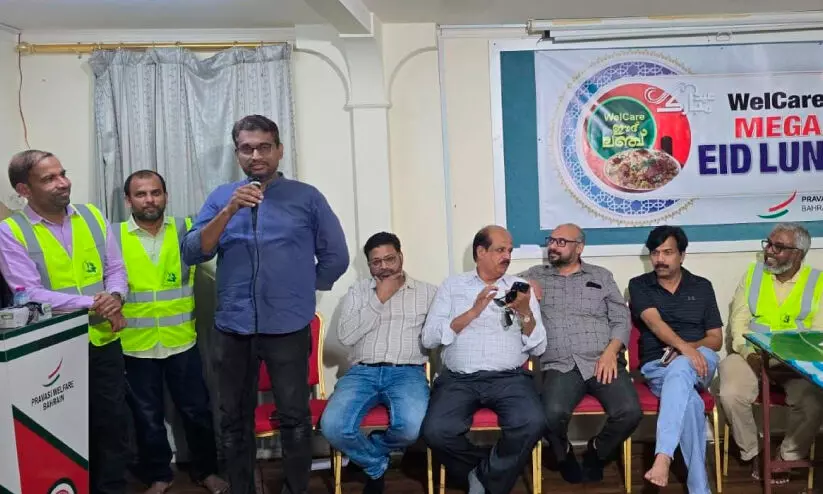 സാ​ഹോ​ദ​ര്യ​ത്തി​ന്റെ രു​ചി​ക്കൂ​ട്ടൊ​രു​ക്കി വെ​ൽ​കെ​യ​ർ മെ​ഗാ ഈ​ദ് ല​ഞ്ച്