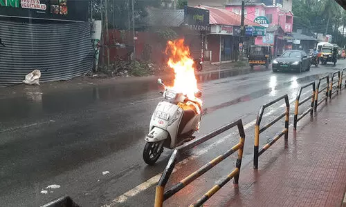 Cheruthuruthi scooter fire