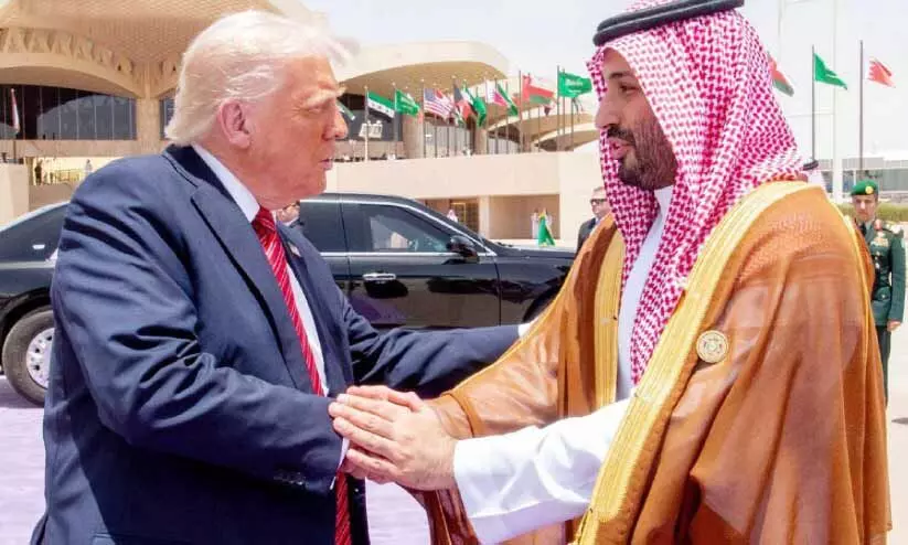 ഇ​സ്രാ​യേ​ൽ-​ഇ​റാ​ൻ സം​ഘ​ർ​ഷം; സൗ​ദി കി​രീ​ടാ​വ​കാ​ശി ട്രം​പു​മാ​യി ഫോ​ണി​ൽ ച​ർ​ച്ച ചെ​യ്തു
