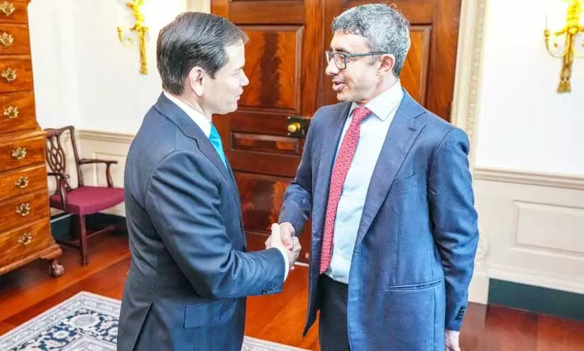 ശൈ​ഖ്​ അ​ബ്​​ദു​ല്ല ബി​ൻ സാ​യി​ദ്​  യു.​എ​സ്​ സ​ന്ദ​ർ​ശ​നം പൂ​ർ​ത്തി​യാ​ക്കി