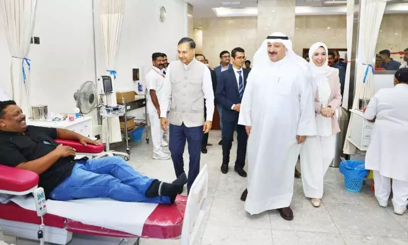 ഇ​ന്ത്യ​ൻ എം​ബ​സി, ഡോ​ക്ടേ​ഴ്‌​സ് ഫോ​റം ര​ക്ത​ദാ​ന ക്യാ​മ്പ്