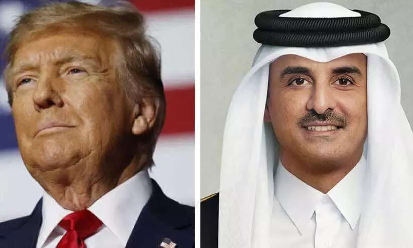 ഇറാൻ-ഇസ്രായേൽ സംഘർഷം; അമീറിനെ ഫോണിൽ വിളിച്ച് ട്രംപ് ഇറാൻ-ഇസ്രായേൽ സംഘർഷം; അമീറിനെ ഫോണിൽ വിളിച്ച് ട്രംപ്