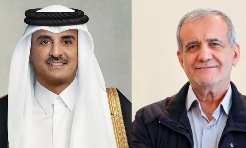 qatar emir and iran president